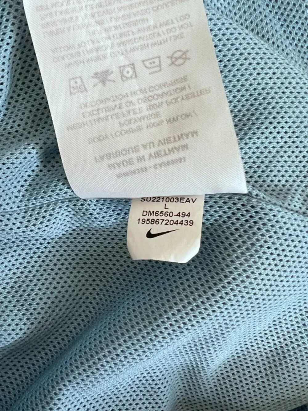 Nike Women's NSW Sportswear Icon Clash Shorts DM6560-494 Blue Multicolor Size L